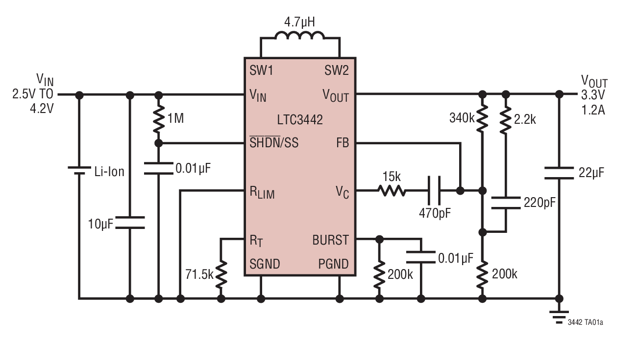 LTC3442Ӧͼһ